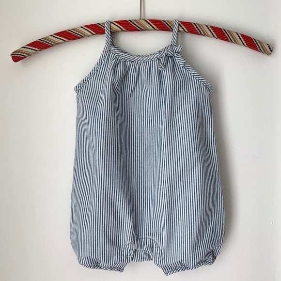 Baby Gap 1969 Pinstripe Romper Size 0-3 mo - Picture 1 of 3